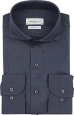 Profuomo Japanese Knitted Overhemd Denim Navy maat 42 Heren, Verzenden, Nieuw, Blauw, Profuomo