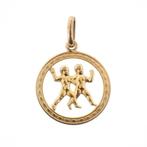 Gouden hanger van het sterrenbeeld tweelingen, Ophalen of Verzenden, Gebruikt, Goud, Overige merken