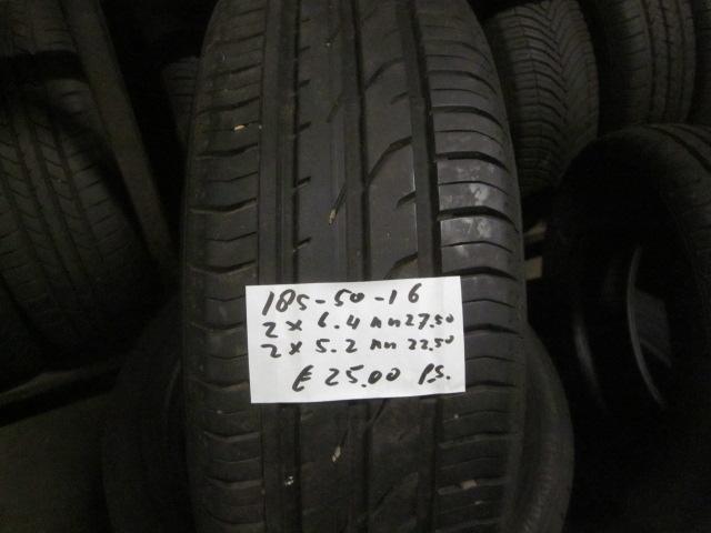 185 50 16 Continental, Bridgestone zomerbanden, Auto-onderdelen, Banden en Velgen, 16 inch, Zomerbanden, 185 mm, Personenwagen