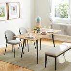 TRUUSK Uitschuifbare Eettafel 120/160 x 75 cm - Voor 6-8 Per, Huis en Inrichting, Tafels | Eettafels, Verzenden, Nieuw