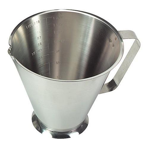 Maatbeker RVS, 1 liter, Hobby en Vrije tijd, Taarten en Cupcakes maken, Nieuw, Verzenden