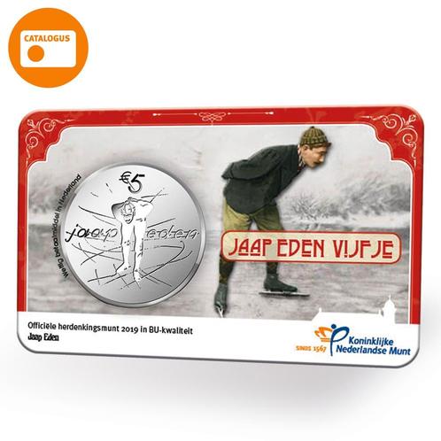 Jaap Eden Vijfje 2019 BU-kwaliteit in coincard, Postzegels en Munten, Munten | Nederland, Verzenden