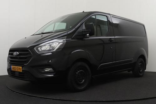 Ford Transit Custom 280 2.0 131 PK Aut. Black-Edition 3-Zits, Auto's, Bestelauto's, Dealer onderhouden, Lease, Zwart, Automaat