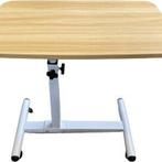 Bedtafel verstelbaar wit frame - licht bruin blad, Diversen, Verzenden, Nieuw
