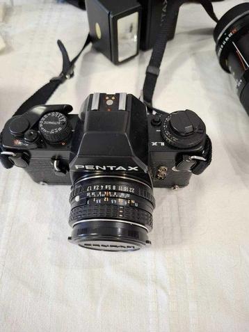 Pentax LX. + SMC 28mm / 50mm + tamron 70-210mm + AF 240 beschikbaar voor biedingen