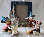 Mickey en Minnie Mouse - 3 Kader, uurwerk en statue, Nieuw