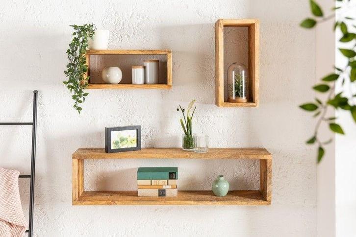 Stevige wandplank set van 3 HEMINGWAY 94cm gemaakt van, Huis en Inrichting, Woonaccessoires | Wandplanken en Boekenplanken, Ophalen of Verzenden