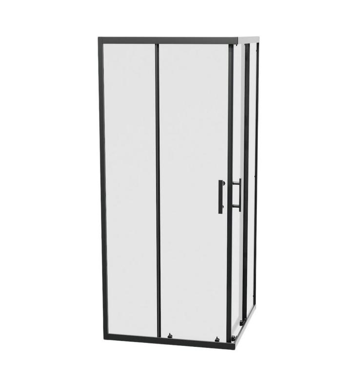 SALE - Krevo 90 x 90 -  Mat zwart - Douchecabine  -, Doe-het-zelf en Verbouw, Sanitair, Nieuw, Ophalen of Verzenden