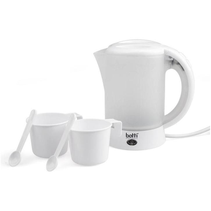 Botti Teo camping waterkoker 0,6 L – 650 W – Wit/doorzichtig, Witgoed en Apparatuur, Waterkokers, Ophalen of Verzenden