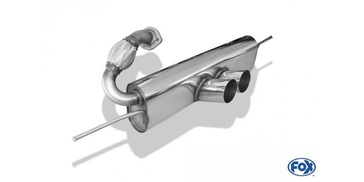 FOX Smart Fortwo Coupe 451 met Brabus bumper einddemper uitg, Auto-onderdelen, Uitlaatsystemen, Nieuw, Verzenden
