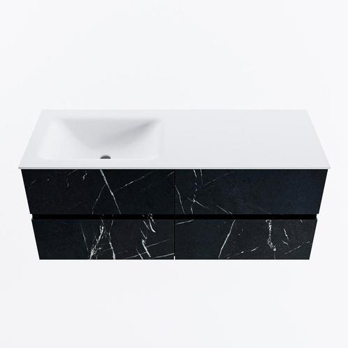 MONDIAZ VICA 120cm badmeubel onderkast Marquina 4 lades., Doe-het-zelf en Verbouw, Sanitair, Bad, Nieuw, Ophalen of Verzenden