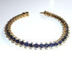 Armband - 18 karaat Geel goud - 9.00ct. tw. Saffier -, Nieuw