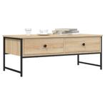 vidaXL Salontafel 101x49x39,5 cm bewerkt hout sonoma, Huis en Inrichting, Minder dan 50 cm, 100 tot 150 cm, Verzenden, Nieuw