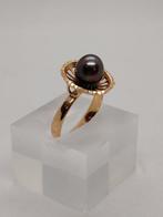 Ring - 18 karaat Geel goud Parel - Parel, Sieraden, Tassen en Uiterlijk, Ringen, Nieuw