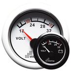 Wema Voltmeter 24 volt-24 Volt zwart, Watersport en Boten, Bootonderdelen, Ophalen of Verzenden, Nieuw