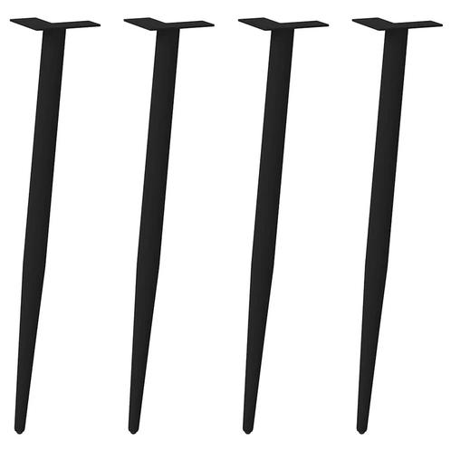 vidaXL Console tafelpoten conische vorm 4 st 72-73 cm staal, Huis en Inrichting, Tafelonderdelen, Nieuw, Verzenden
