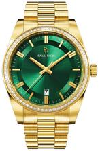 Paul Rich Legacy Gold Green LEG03 horloge, Sieraden, Tassen en Uiterlijk, Horloges | Heren, Overige merken, Staal, Staal, Verzenden