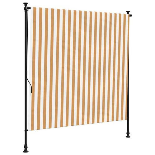 Zonwering Buiten Oranje/Wit - Tweedekansje - OP=OP, Tuin en Terras, Zonneschermen, Minder dan 250 cm, Nieuw, Screen, 150 tot 300 cm