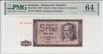 1964 Germany Democratic Republic Germany Dem Rep P 22a 5..., Postzegels en Munten, Bankbiljetten | Europa | Niet-Eurobiljetten