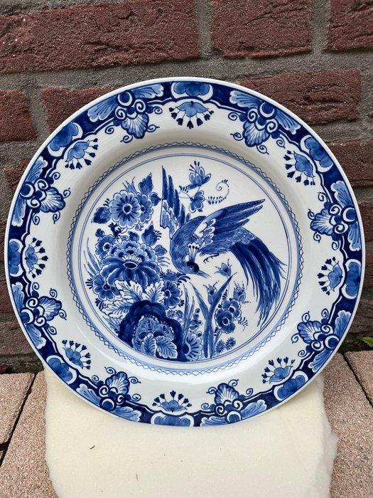 De Porceleyne Fles, Delft - Wandbord - Delfts blauw groot, Antiek en Kunst, Antiek | Glas en Kristal