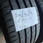 2 x Continental 245-45-18 Zomerbanden 5,5mm, Auto-onderdelen, Banden en Velgen, 18 inch, Ophalen of Verzenden, Band(en), Personenwagen