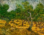 Van Gogh – De olijfbomen – Handgeschilderd olieverf, Huis en Inrichting, 50 tot 75 cm, Nieuw, Ophalen of Verzenden, Schilderij