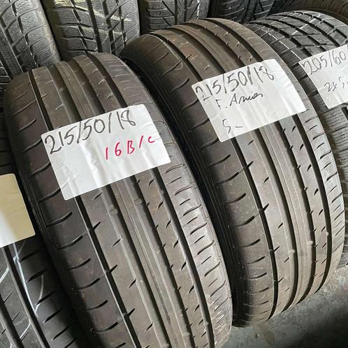 2 x Falken Azenis 215-50-18 Zomerbanden 5mm, Auto-onderdelen, Banden en Velgen, 18 inch, Zomerbanden, 215 mm, Personenwagen, Gebruikt