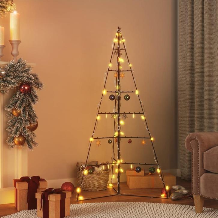 vidaXL Kerstdecoratie kerstboom 140 cm metaal zwart, Diversen, Kerst, Nieuw, Verzenden