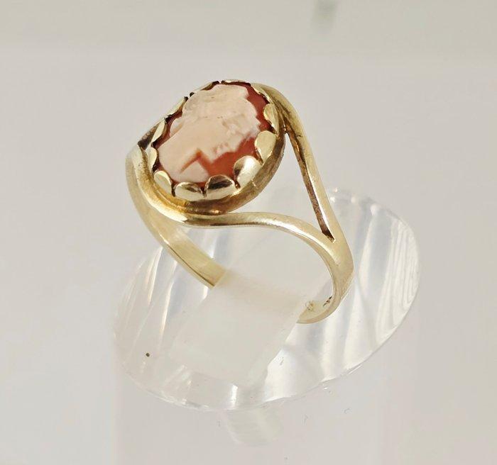 Zonder Minimumprijs - Ring - 8 karaat Geel goud - Camee,, Sieraden, Tassen en Uiterlijk, Ringen