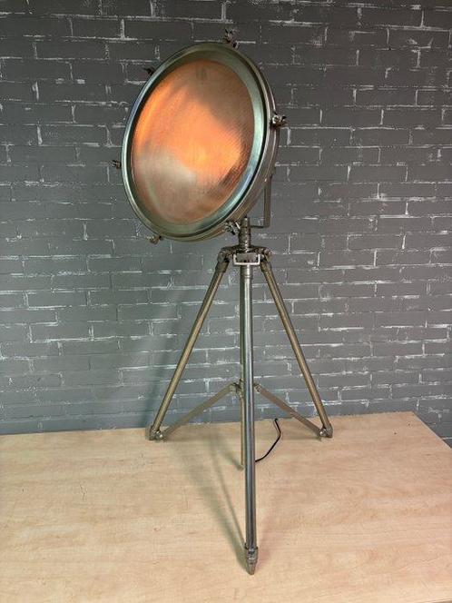 Staande lamp - Metaal / Glas - Scheepslamp, Antiek en Kunst, Curiosa en Brocante