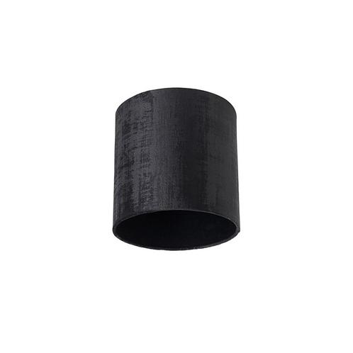 Velours lampenkap zwart cilinder 20/20/20, Huis en Inrichting, Lampen | Lampenkappen, Minder dan 25 cm, Overige vormen, Zwart