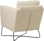 Crème leren moderne design stoel - Toledo Leer Betulla (crèm, Huis en Inrichting, Fauteuils, Nieuw, Ophalen of Verzenden, 50 tot 75 cm