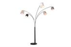 Design booglamp LEVELS 205cm zwartgrijs 5 linnen tinten, Ophalen of Verzenden, Nieuw