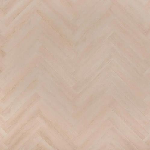 FLOER Visgraat PVC FLR-3516 Cremewit Eiken PVC, Huis en Inrichting, Stoffering | Vloerbedekking, Overige typen, Overige kleuren