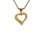 Gouden hart hanger met diamant 14 krt, Sieraden, Tassen en Uiterlijk, Kettinghangers, Ophalen of Verzenden, Nieuw