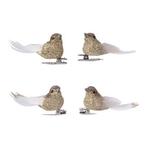 Vogel kerst ornament | Decoris (Goud, Clips), Diversen, Kerst, Verzenden, Nieuw
