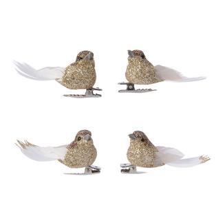 Vogel kerst ornament | Decoris (Goud, Clips), Diversen, Kerst, Nieuw, Verzenden