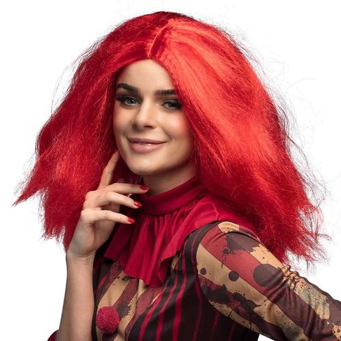 Rode Pruik Clownette, Kleding | Dames, Carnavalskleding en Feestkleding, Nieuw, Ophalen of Verzenden