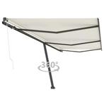 vidaXL Luifel vrijstaand automatisch 600x300 cm crèmekleurig, Verzenden, Nieuw
