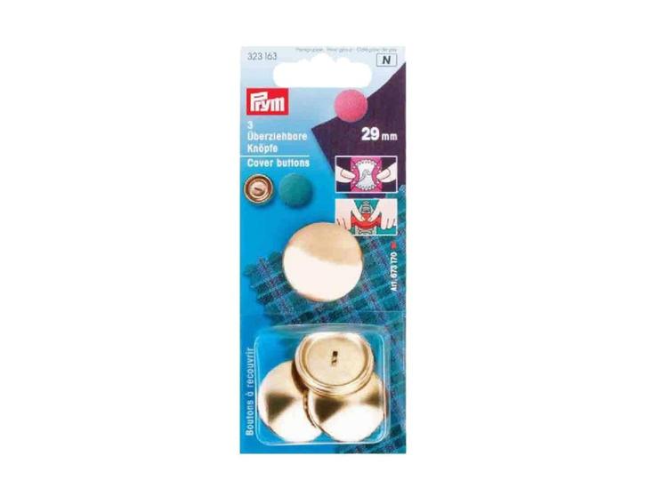 Stofknopen zonder matrijs 29mm goud, Hobby en Vrije tijd, Naaien en Fournituren, Nieuw, Ophalen of Verzenden
