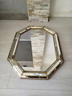 Spiegel- Venetiaanse stijl spiegel - Messing, Kristal, Hout, Antiek en Kunst