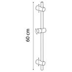 Glijstangset Differnz Deluxe 54 cm Met Handdouche en, Ophalen of Verzenden, Nieuw