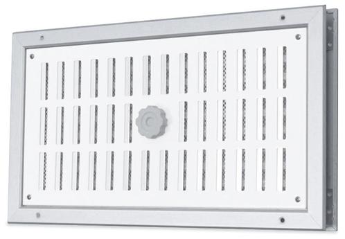 Aluminium afsluitbaar deurrooster 410 x 100mm, Doe-het-zelf en Verbouw, Ventilatie en Afzuiging, Nieuw, Verzenden