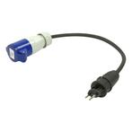 ProPlus Verloopkabel - Zwitserse stekker naar CEE - 40 cm..., Ophalen of Verzenden, Nieuw