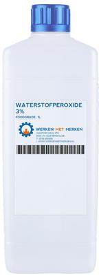 Wmm Chemie Waterstofperoxide foodgrade 3 1 liter, Nieuw, Verzenden