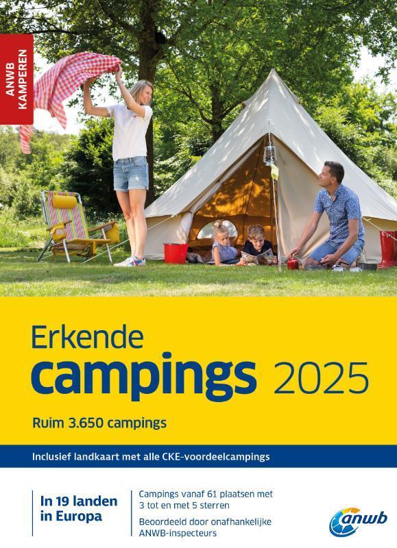 Erkende Campings 2025 / ANWB Campinggids 9789018054038, Boeken, Reisgidsen, Zo goed als nieuw, Verzenden