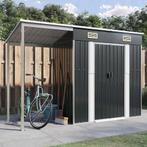 vidaXL Tuinschuur met verlengd dak 277x107x181 cm staal, Tuin en Terras, Verzenden, Nieuw