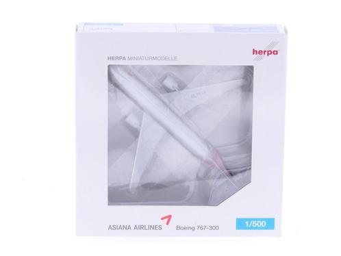 Schaal 1:500 Herpa 515887 Asiana Airlines Boeing 767-300..., Hobby en Vrije tijd, Modelbouw | Vliegtuigen en Helikopters, Gebruikt