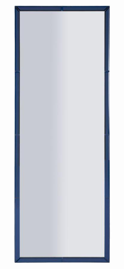 BERLIJN BLAUWE WANDSPIEGEL CM 55X2X150 ( BINNENSPIEGEL, Huis en Inrichting, Woonaccessoires | Spiegels, Ophalen of Verzenden