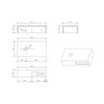 Fontein Planchet Best Design Malo Solid Surface 40x21x10 cm, Ophalen of Verzenden, Nieuw